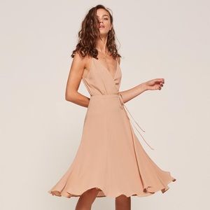 Reformation Temple Wrap Midi Dress S Wedding